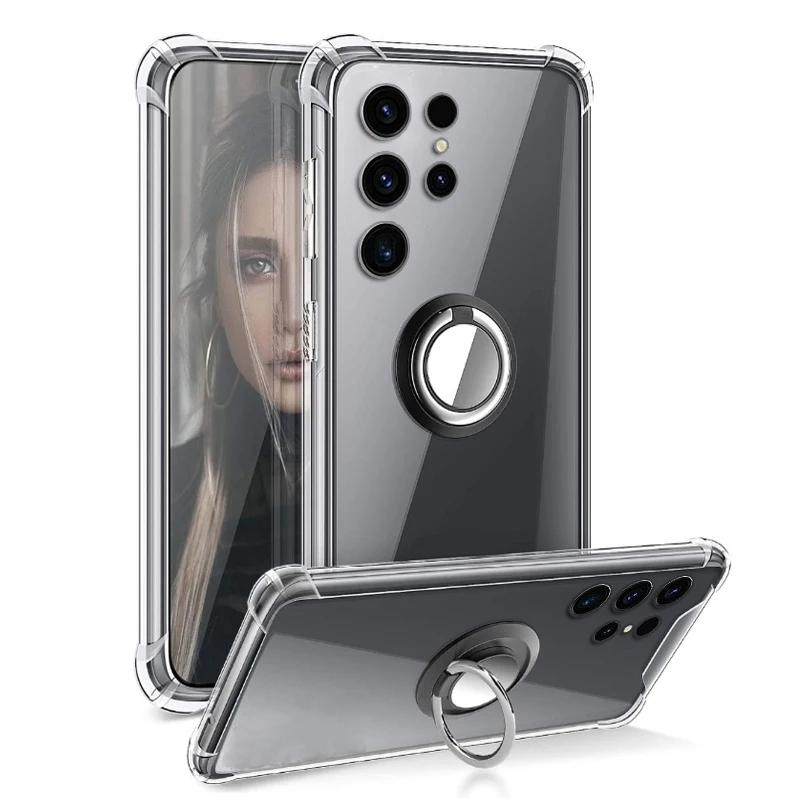Phone Cases H&M - Przezroczysty uchwyt pierścieniowy do Samsung S24