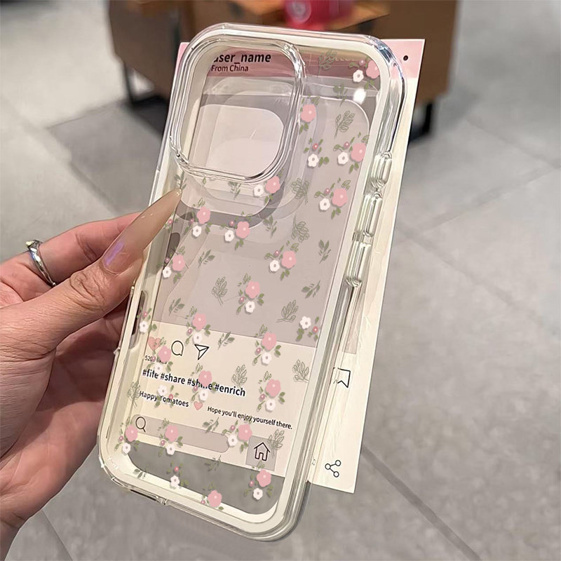 Zielone Liście Różowe Kwiaty 2 – Phone Cases Xr Iphone recenzja i cena